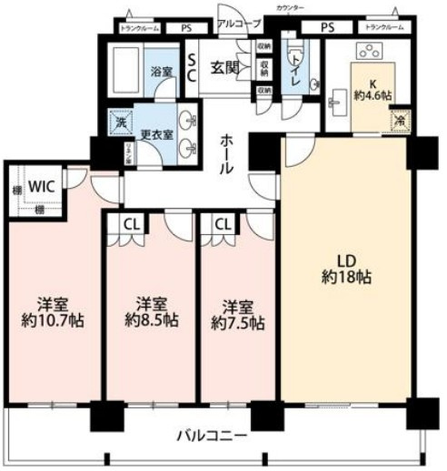 【間取り】 | コスモポリス品川