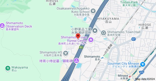 三島郡島本町桜井台の一戸建ての地図