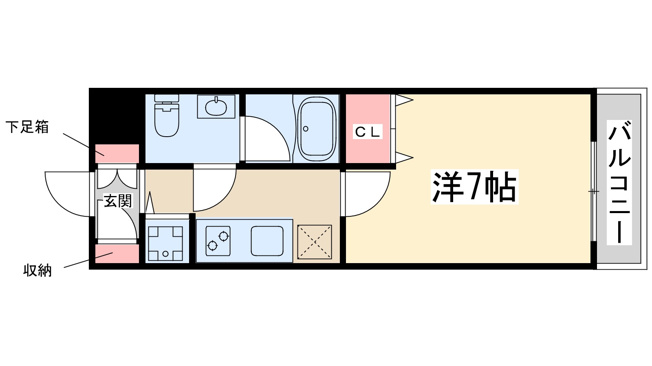 【間取り】 | エスフォート江坂垂水町