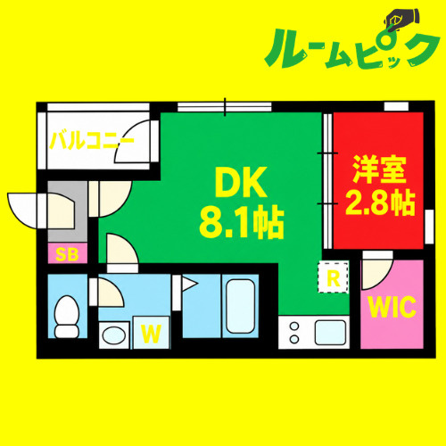 ハーモニーテラス野田　名古屋市賃貸　仲介手数料無料の間取り