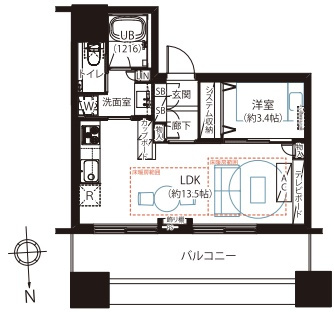 クレストプライムタワー芝の間取り