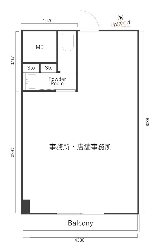レイフラット新宿の間取り
