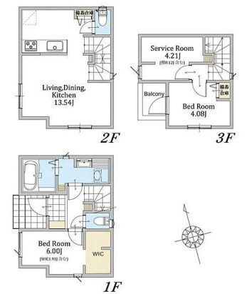 西早稲田3丁目新築戸建の間取り