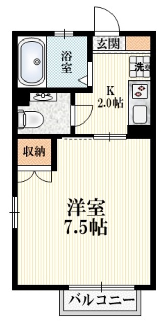 カーサハイムの間取り|最上階★角部屋★