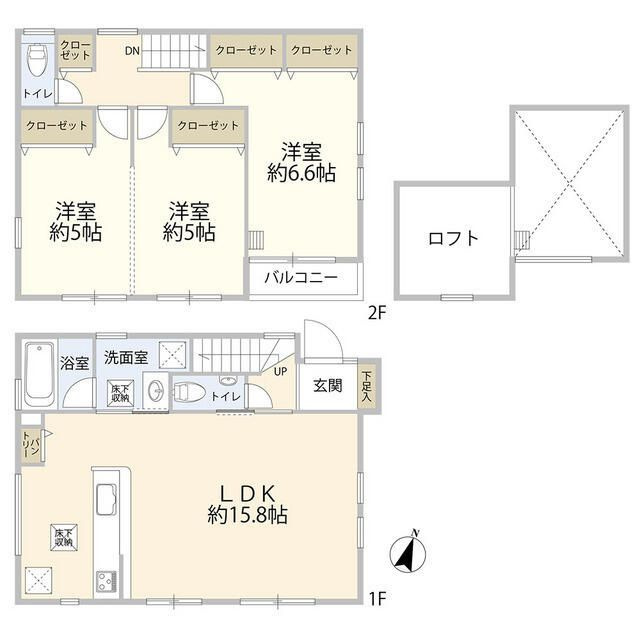 世田谷区羽根木２丁目戸建の間取り