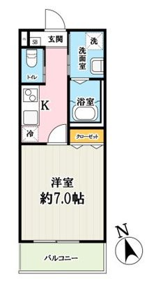 （仮称）キャメル梅島2Bの間取り