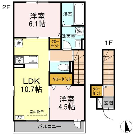 【間取り】 | アルモニー戸室