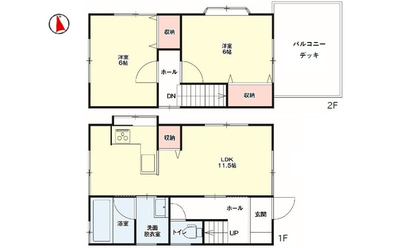 安佐南区伴東１丁目の間取り