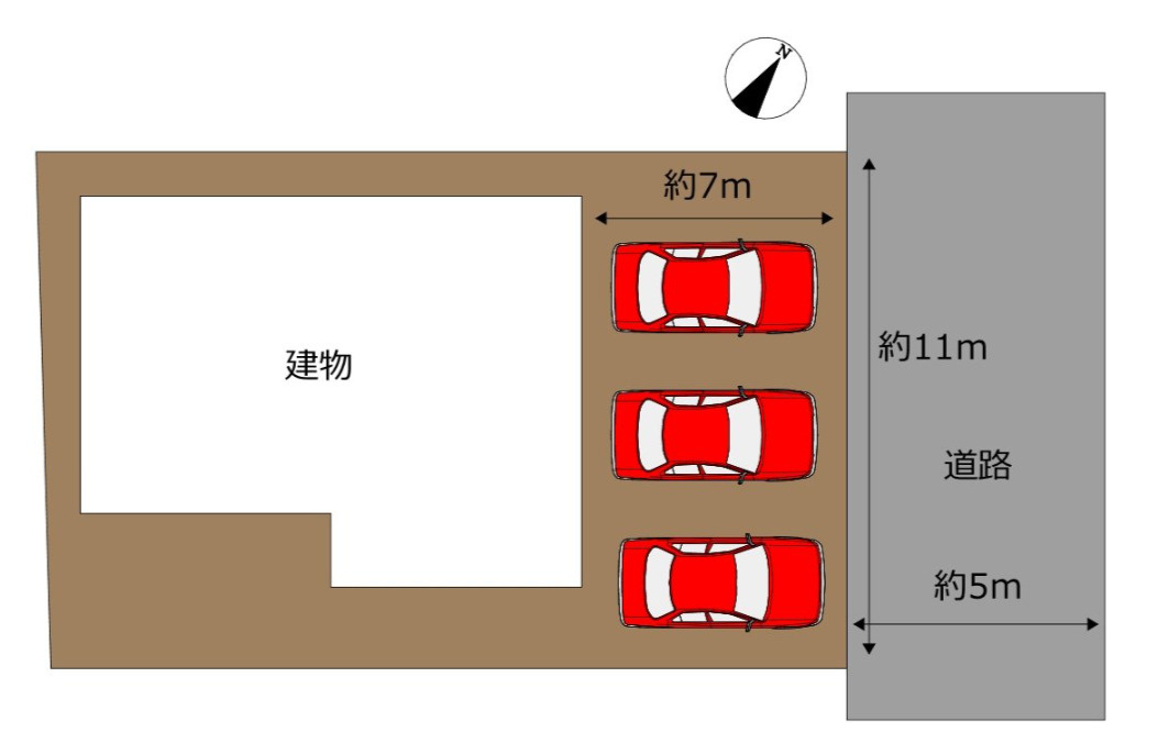 売中古戸建　富士市森島の区画図