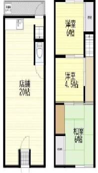 【間取り】 | 藤ヶ丘3丁目店舗