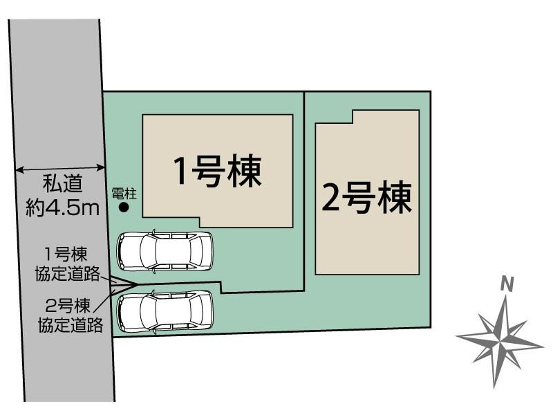 戸建 東久留米市氷川台２丁目の区画図