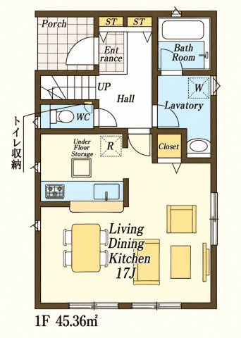 川越市上新河岸第２　２号棟の間取り