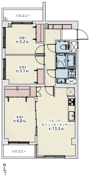 パティオ神楽坂の間取り