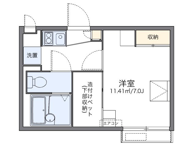 レオパレスリトル　ウイングの間取り
