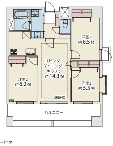 エルフィーノ浅草の間取り