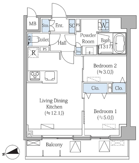 【間取り】 | Ｇｒａｎｄ　Ｍａｒｋ　Ｒｅｓｉｄｅｎｃｅ大森