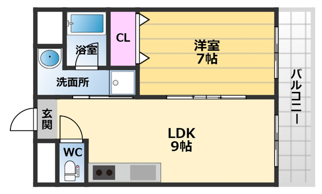 【間取り】 | シティーコート南瓦町