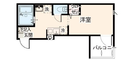 MELDIA蒲田の間取り|間取りです。