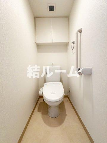 板橋区赤塚新町２丁目の賃貸マンションのトイレ