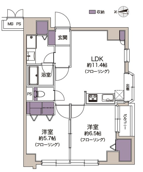 【間取り】 | グリーンフォレスト錦糸町