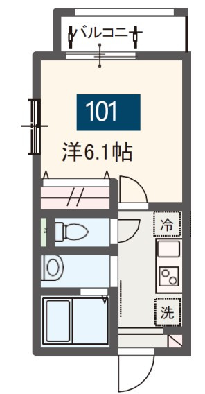 MELDIA新検見川Ⅱの間取り