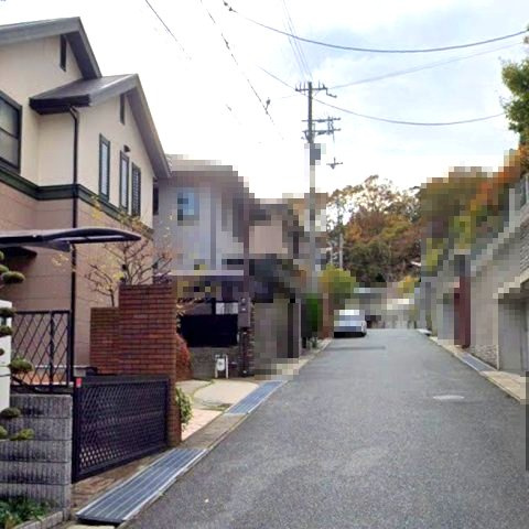 大月台の前面道路含む現地写真|落ち着いたくらしをかなえる閑静な住宅街。
