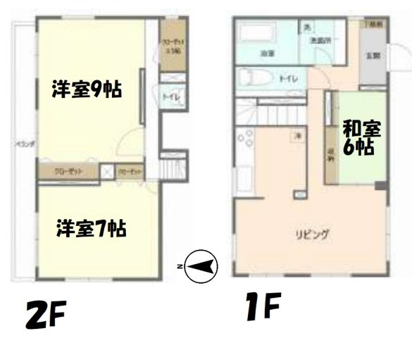 山武市殿台　中古戸建の間取り|図面と現況に相違がある場合、現況を優先致します。