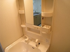 エアラウンズ桑田町の洗面所