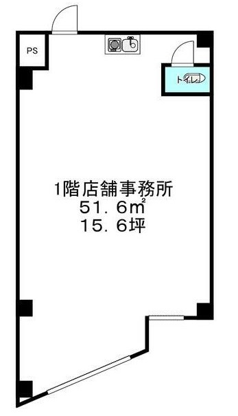 尼崎市南塚口町６丁目の店舗事務所の間取り