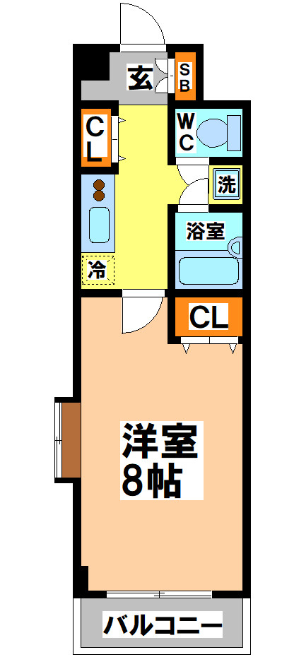 三鷹市上連雀１丁目の賃貸マンションの間取り