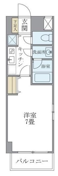 北品川アパートメントの間取り|間取りです。