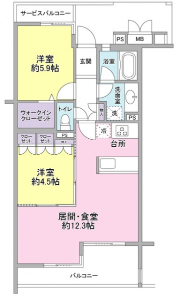 ホーフ横浜旭ヶ丘の間取り|間取りです。