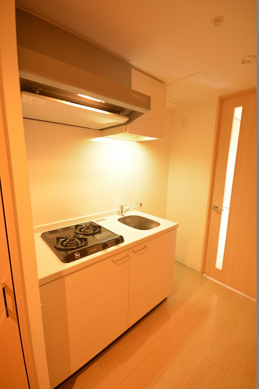 レジュールアッシュ松屋町のキッチン|レジュールアッシュ松屋町　２口ガスコンロ