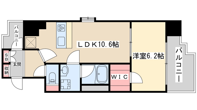 【間取り】 | スプランディッド新大阪5