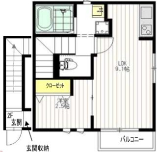 カーサ　クアトロの間取り