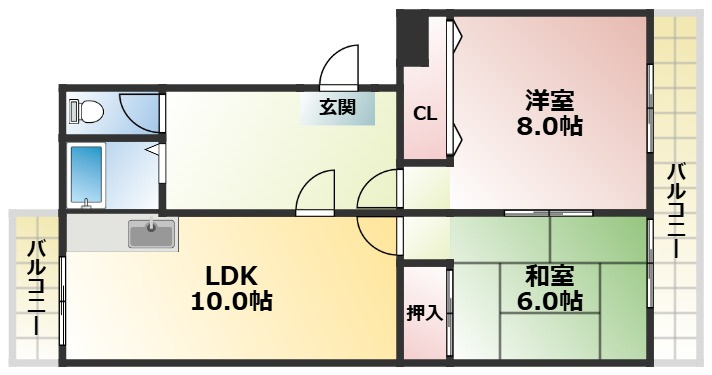 ベルデハイツの間取り