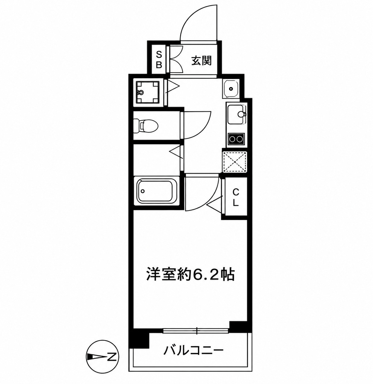 スワンズ京都七条リベルタの間取り