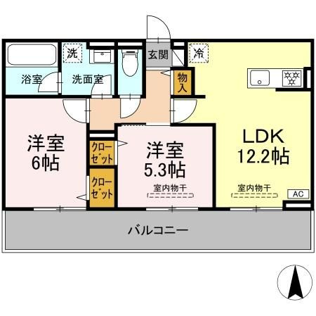 【間取り】 | クレール林５