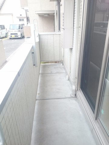 セクレール北本町C棟のバルコニー