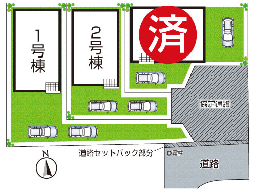 ◆羽曳野市島泉　第7期　新築一戸建ての区画図|全3区画