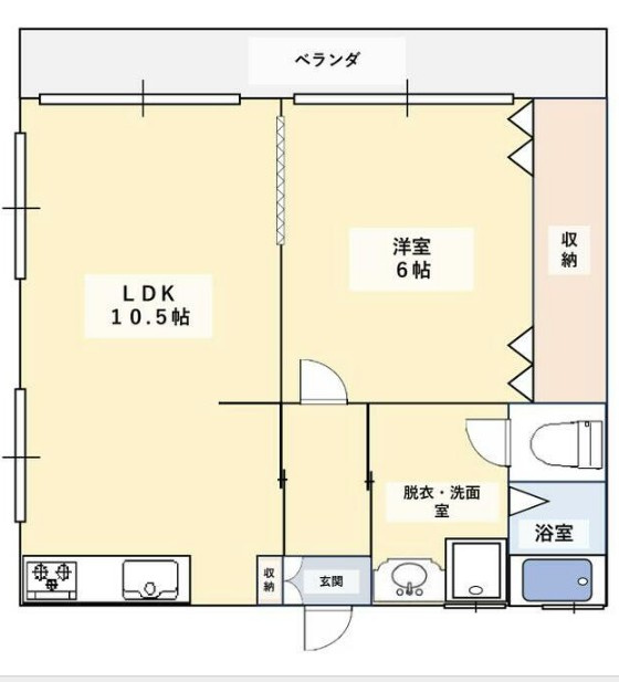 サンハイツの間取り|間取りです。