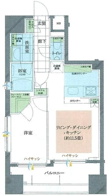 ソルフィエスタ御徒町ベレッツァの間取り|間取りです。