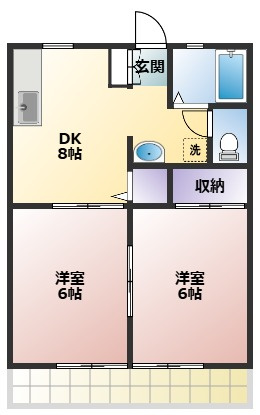 【間取り】 | パナハイツむさしのA