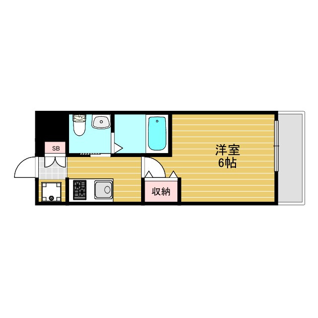 エステムコート新大阪Ⅷレヴォリスの間取り