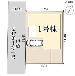 リーブルガーデン鹿児島市紫原第二の区画図