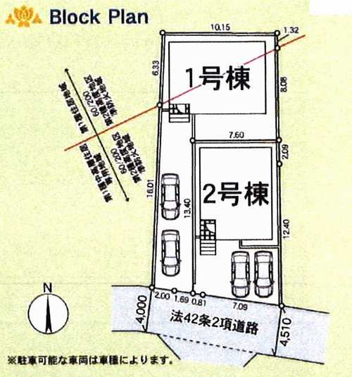 平塚市纒第22　新築戸建全2棟　2号棟の区画図