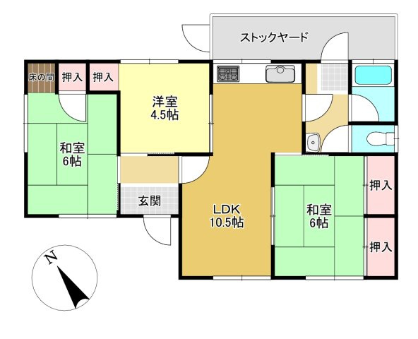 甲賀市土山町北土山の間取り