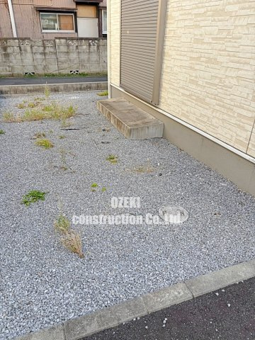 越谷市テラスハウスの庭