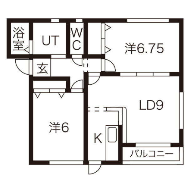 アプローズＣの間取り