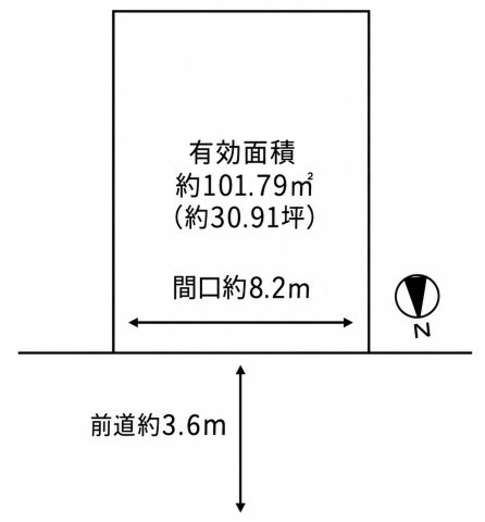 限定１区画◆京阪・ＪＲ・近鉄の３沿線アクセス地◆建築条件無し売土地◆京都市伏見区桃山町丹下の土地図
